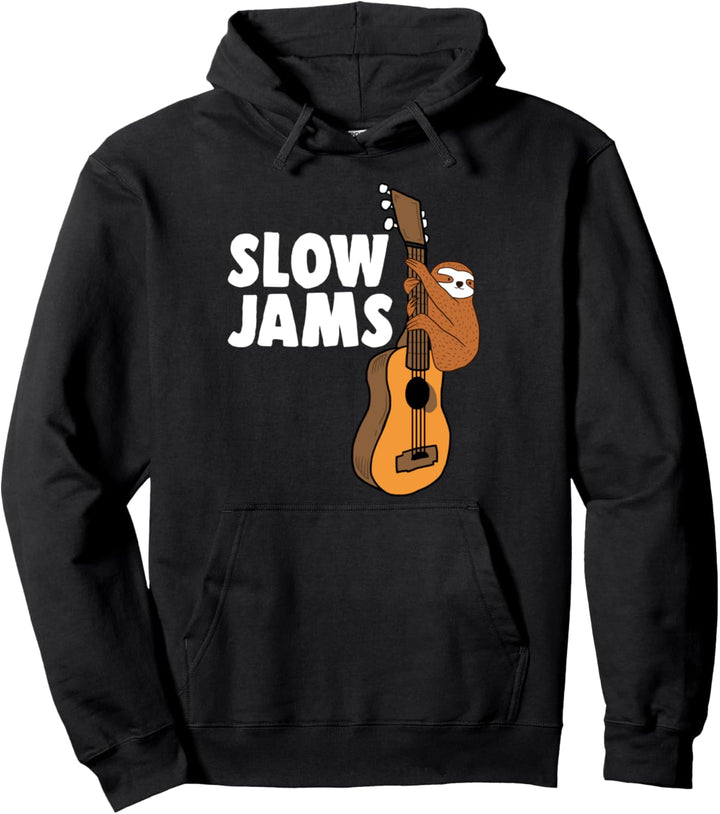 Slow Jams Sloth Pullover Hoodie