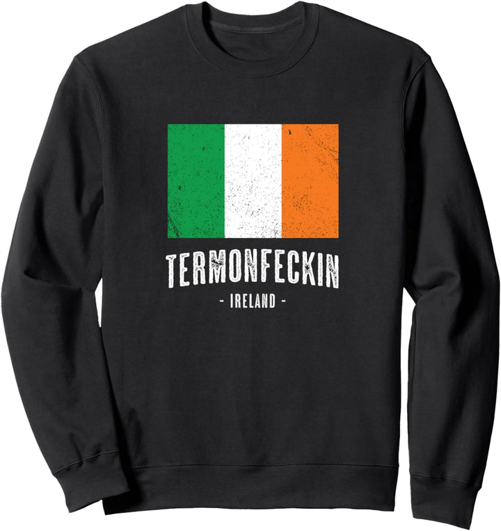 Stadt von Termonfeckin - Irland | Irische Flagge Souvenir - Sweatshirt