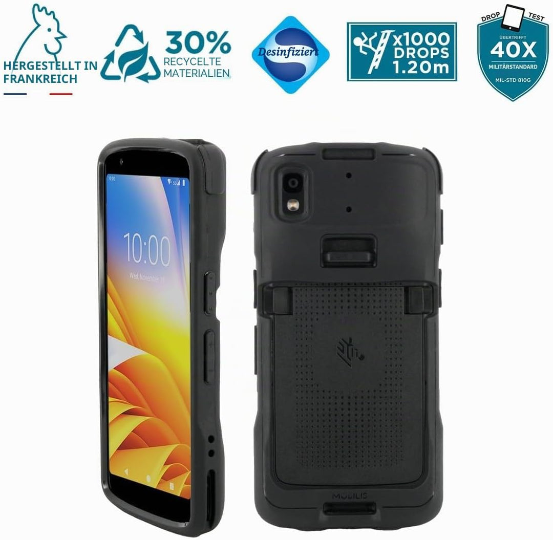 Mobilis Schutzhülle für Zebra TC22 TC27, Robuste Hülle für Zebra TC22 & TC27 Touchscreen-Computer, S