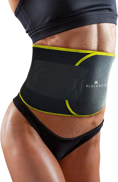 BLACKROX Waist Trimmer Fitnessgürtel Vergleichssieger Damen & Herren,Schwitzgürtel zur Fettverbrennu