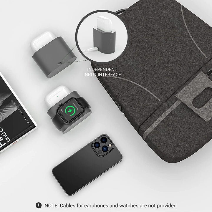 Wireless Charger, COLSUR 3 in 1 Induktive Ladestation 15W Kabelloses Ladegerät für i Watch Series SE