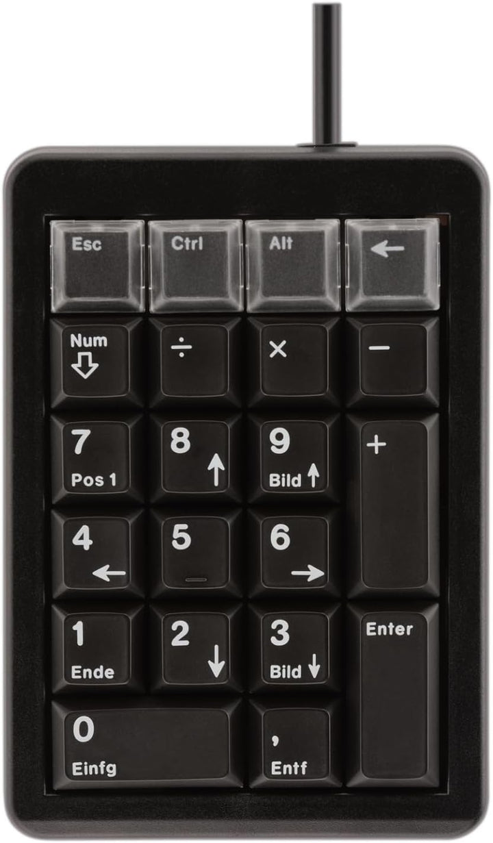 CHERRY Keypad G84-4700 USB Black - Tastaturen (USB, 0-50 °C, Schwarz, 90 x 132 x 34 mm, Windows TM X
