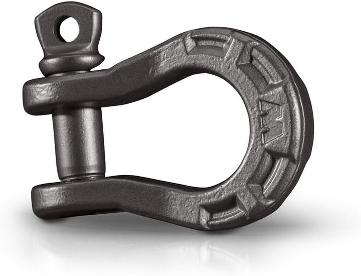 WARN 92093 Epic 3/4" Steel Winch D-Ring Shackle with 7/8" Pin: 9 Ton (18,000 lb) Capacity, Black 3/4
