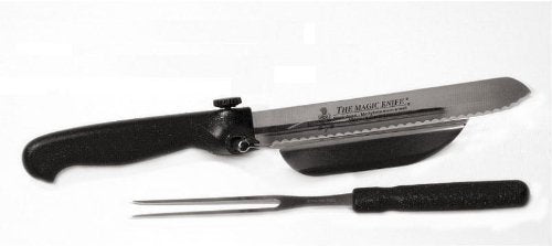 "Das Magische Messer" Set mit Haltegabel - Original aus dem TV - nie wieder ungerade schneiden! Ein