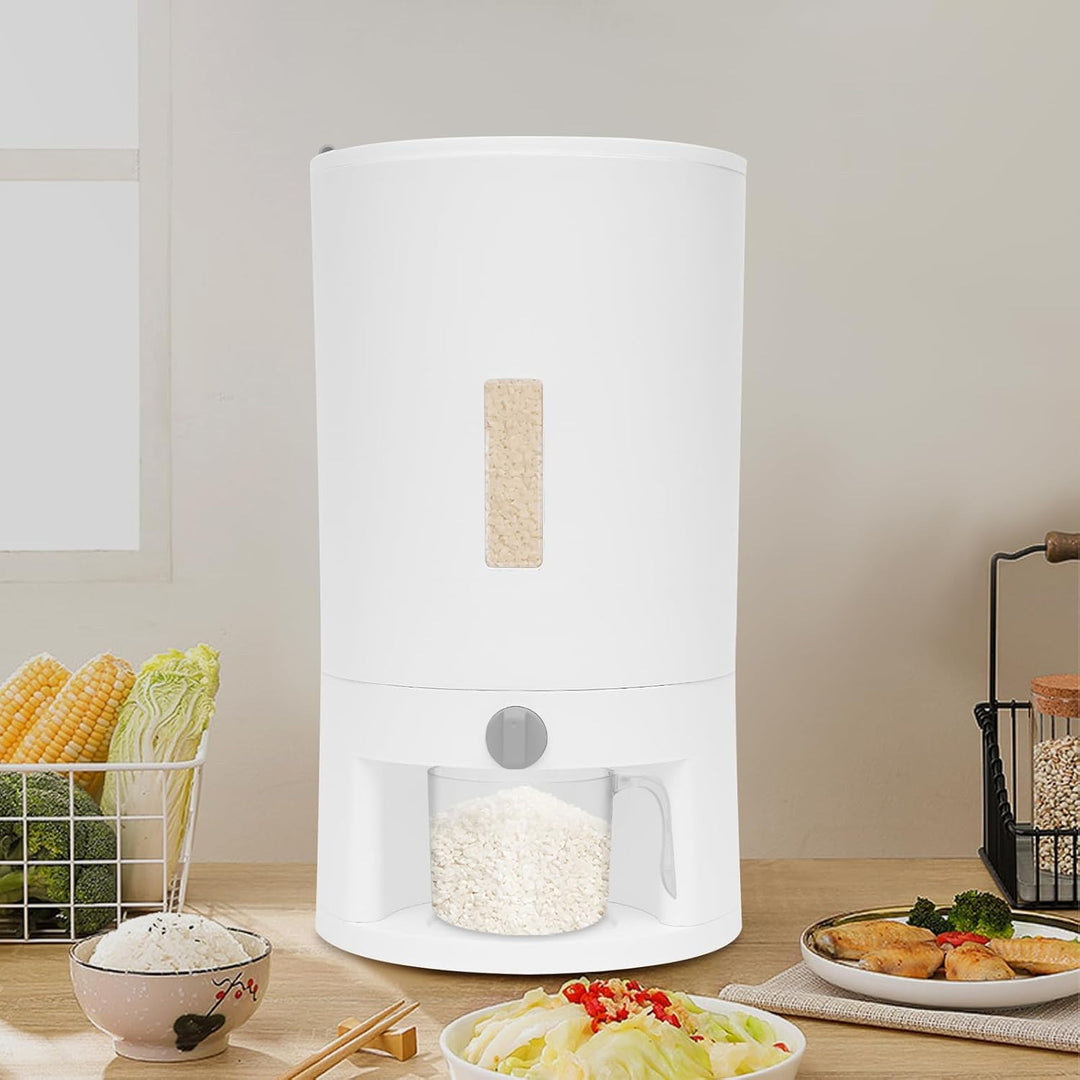 Müslispender 20L Reisbehälter Cornflakes Spender Reisspender mit Messbecher, Reisspender Reis Vorrat