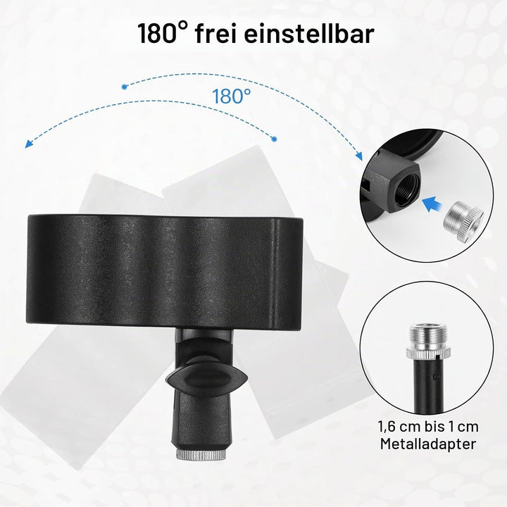 BILIONE 1 x Mikrofonclip verbesserter, verstellbarer Mikrofonhalter für Mikrofone mit Aussendurchmes