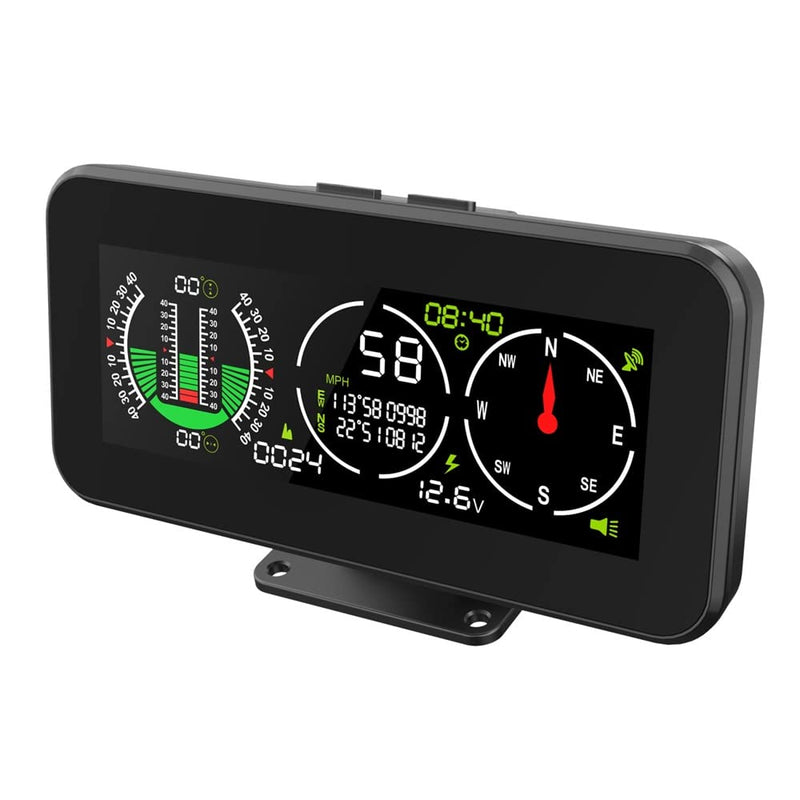 MR CARTOOL M60 Auto Neigungsmesser Kfz Digital GPS Tacho HUD Anzeige Clinometer mit Kompass für alle