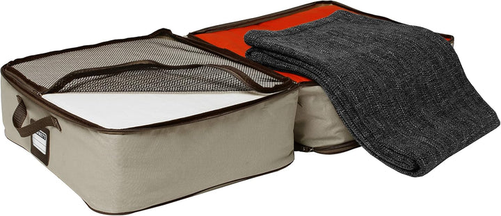 Ordinett Ego Box Double, Polypropylen, Polyester, Ecru, Medium