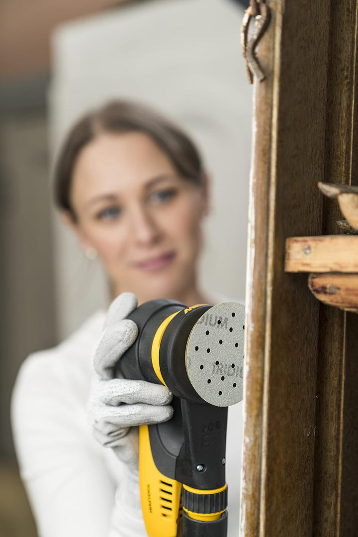 Mirka DEROS II 350 Exzenter-Schleifer Schleifmaschine mit Absaugung für Ø 77mm Schleifpapier / 5,0mm