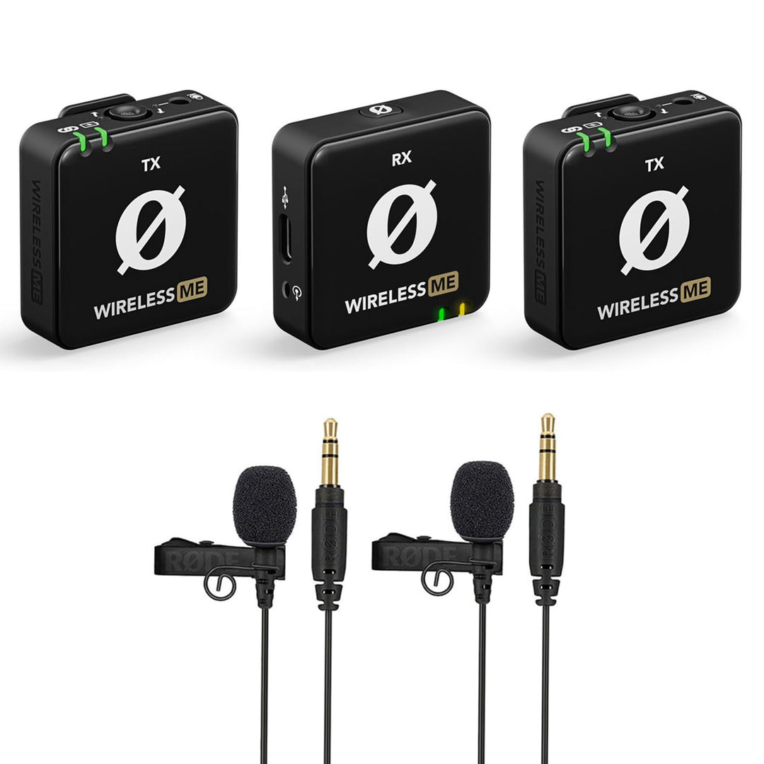 Rode Wireless ME Dual Mikrofon Funksystem + 2X Lavalier GO Ansteckmikrofon + keepdrum Mikrofasertuch