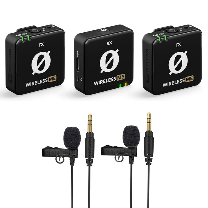 Rode Wireless ME Dual Mikrofon Funksystem + 2X Lavalier GO Ansteckmikrofon + keepdrum Mikrofasertuch