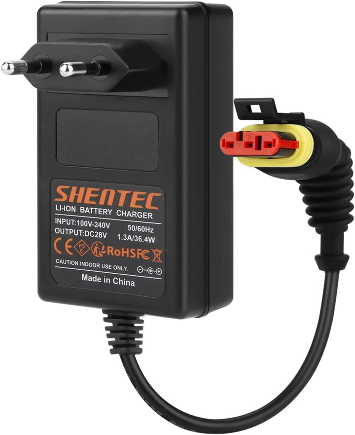 Shentec 28V Akku Ladegerät Kompatibel mit Husqvarna Automower 105, 310, 315, 315X, 305, 310 Mark II,