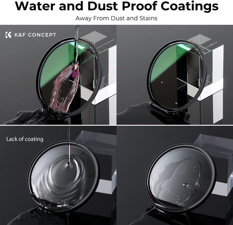 K&F Concept Magnetic Filter Set Nano X-Serie 58mm Magnetisches Schnellwechsel System Quick Swap Syst