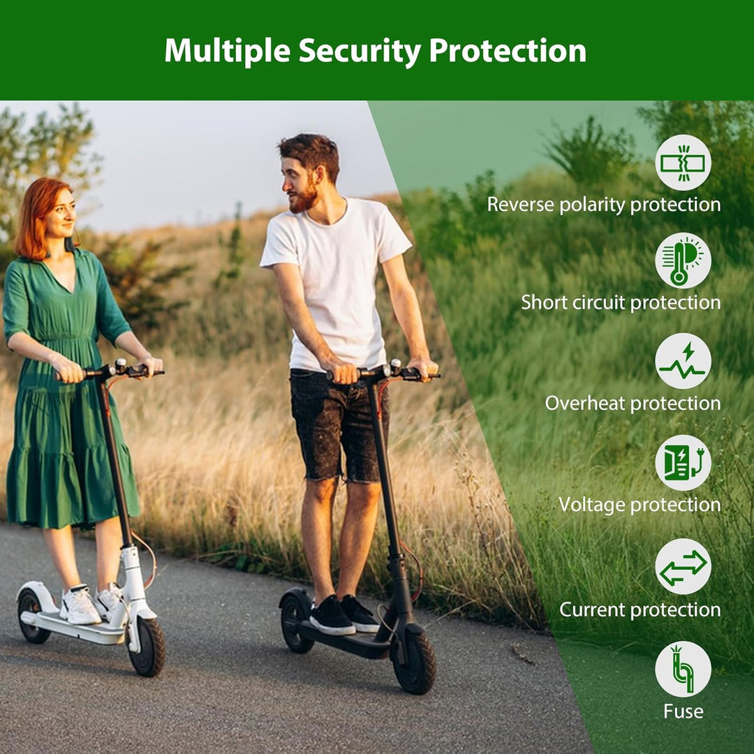 HPGAAVD Ladegeräte für Scooter，54,6V 2A E Scooter Ladegeräte，48V Elektroroller Universal Lithium Bat