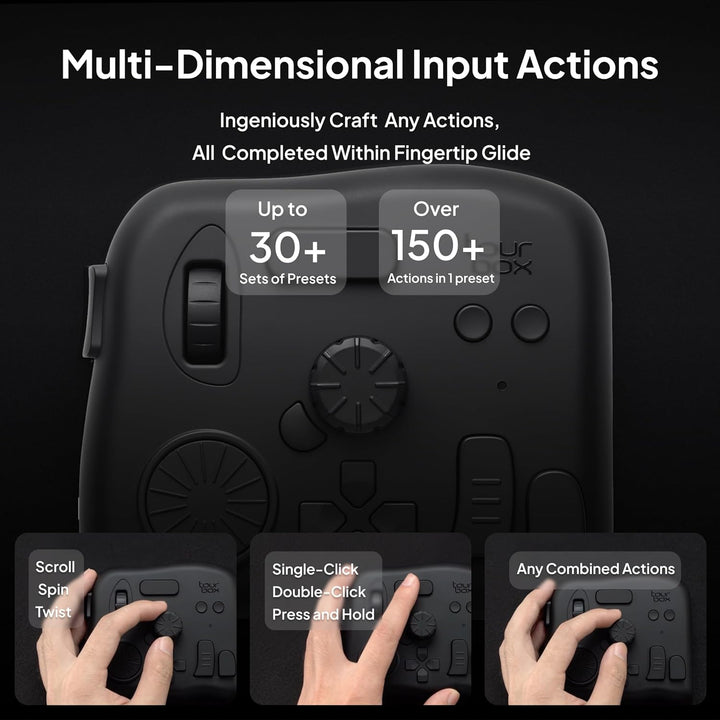 TourBox Elite, Bluetooth Editing Controller für Foto- & Videobearbeitung, Ilustration, Videoschnitt