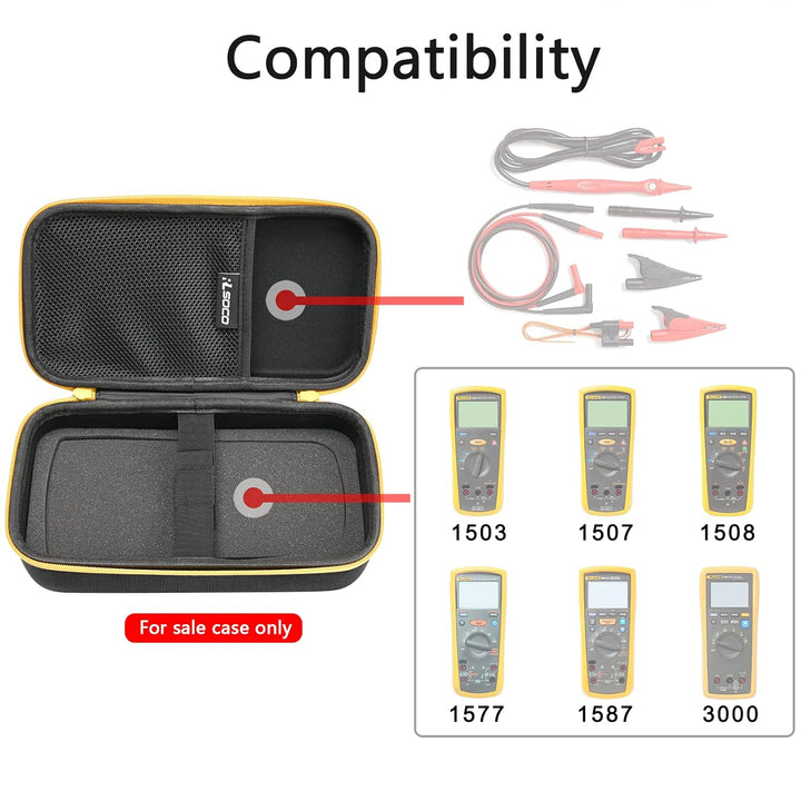 RLSOCO Tasche für Fluke 1587 Fc /1577 Isolationsmultimeter & für Fluke 1503/1507 / 1508 Isolationsme