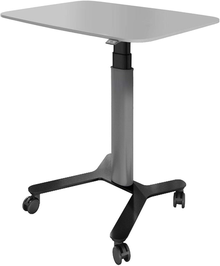 ESMART EAX-131 BG 90 x 60 cm Hellgrau Ergonomischer Steh-Sitz-Pult-Schreibtisch Stufenlos elektrisch