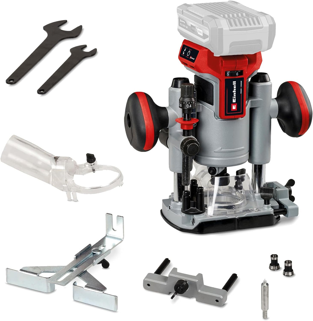 Einhell Professional Akku-Oberfräse TP-RO 18 Li BL-Solo Power X-Change (18 V, Li-Ion, Hubhöhe 35 mm,