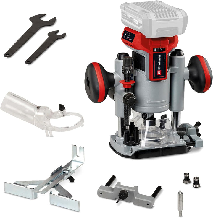 Einhell Professional Akku-Oberfräse TP-RO 18 Li BL-Solo Power X-Change (18 V, Li-Ion, Hubhöhe 35 mm,