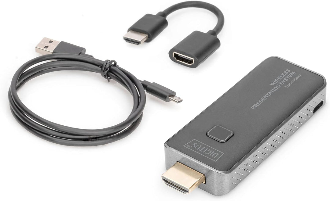 DIGITUS Click & Present Mini – HDMI-Transmitter – Für Kabelloses Präsentationssystem – Kein Treiber