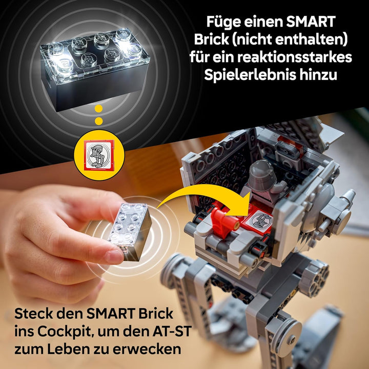 LEGO Star Wars 75424 SMART Play: at-ST Angriff auf Endor - Kompatibles Interaktives Spielzeug inkl.