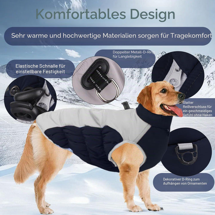 Wintermantel Hundemantel Gross Hund, Hundemantel Winter Rollkragen Warme Reflektierende,Haustier Ski