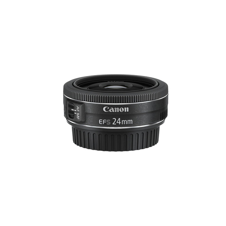 Canon EF-S 24mm F2.8 STM Pancake-Objektiv (52mm Filtergewinde) schwarz, EF-S2428STM Single, Single