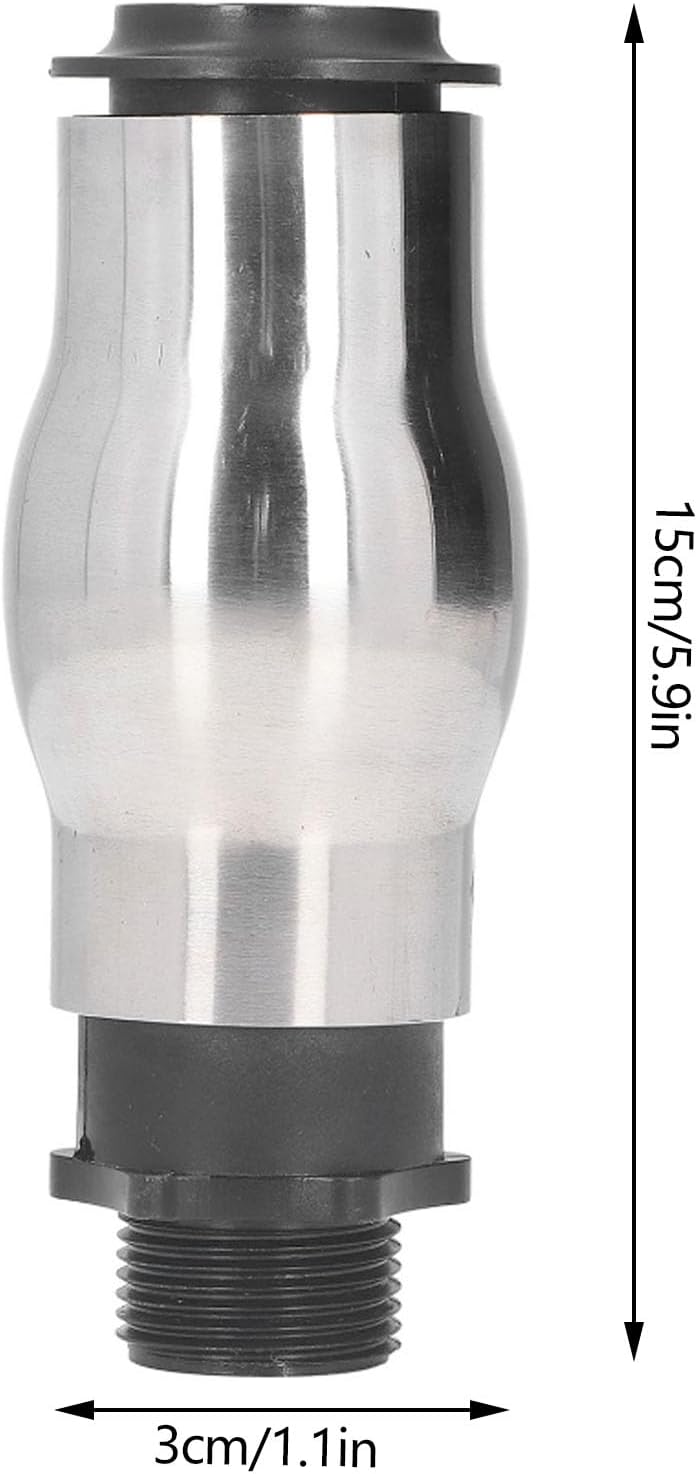 G1 Aussengewinde Brunnen Schaumige Düse Edelstahl Brunnen Düse Spray Teich Sprinkler für Gartenteich
