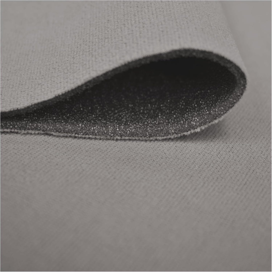 Autohimmelstoff Dachhimmel Velour, Hellgrau, 1,70m x 2m | Mit Schaum, Grundpreis pro qm: € 9,41 1,70