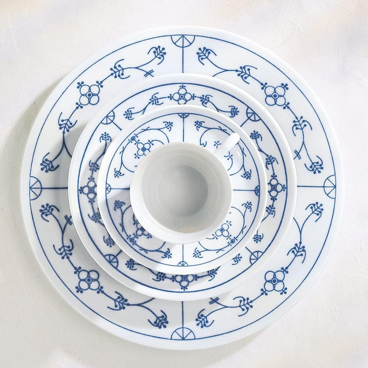 KAHLA 437513A75019X Blau Saks Salzstreuer | Gewürzstreuer mit Strohblumenmuster aus Porzellan, Salzs