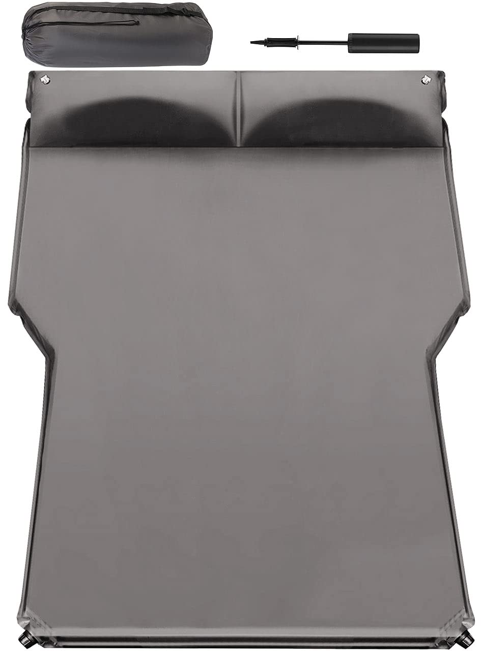 Lescars Auto Matratze: Selbstaufblasendes XXL-Autobett für Kofferraum &amp; Rückbank, 180x105x5cm (Auto