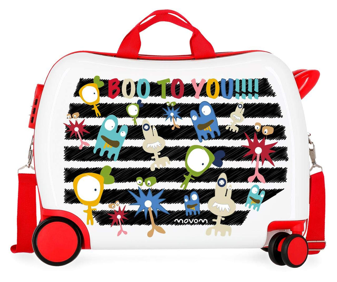 Movom Happy Time Kinder-Koffer Mehrfarbig 50x38x20 cms Hartschalen ABS Kombinationsschloss 34L 2,1Kg
