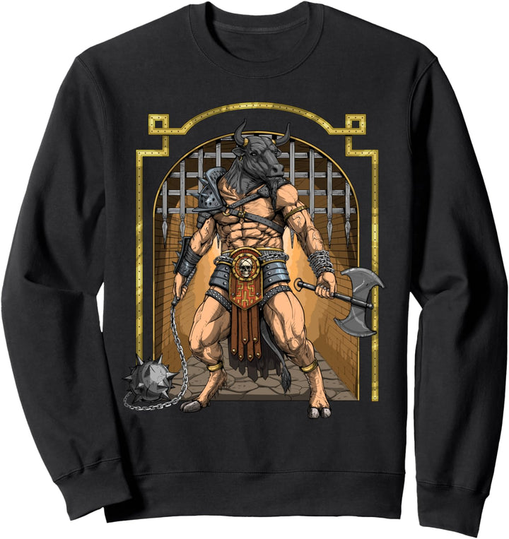 Minotaurus Griechische Mythologie Stier Fabelwesen Sweatshirt