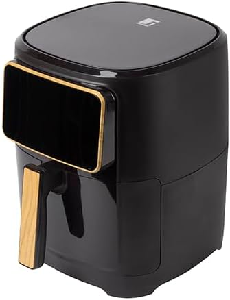 BERGNER CHARCOAL - PFAS-Freie Heissluftfritteuse 1800W 6.9L - 8 Kochprogramme - Air Fryer mit Kerami