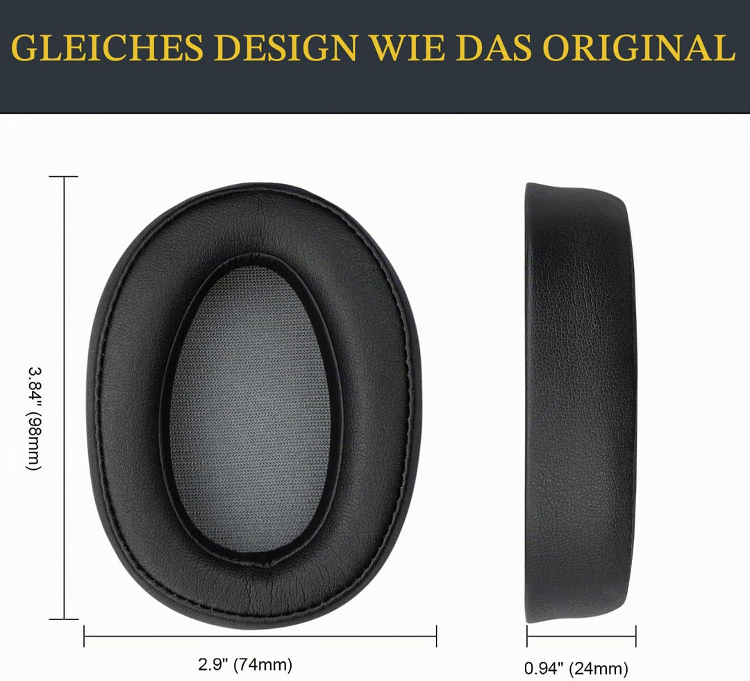 SOULWIT Professionelle Ohrpolster Ersatz für Sony WH-H900N (h.Ear on 2 Wireless) & MDR 100ABN (h.Ear