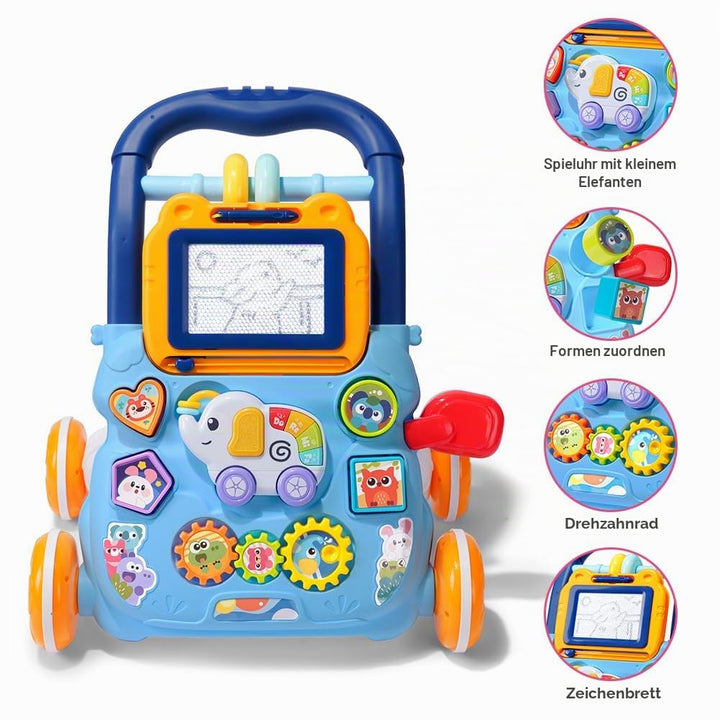 Aolso Baby Walker, Sit-to-Stand Learning Walker, Baby Entertainment Table Early Education Activity C