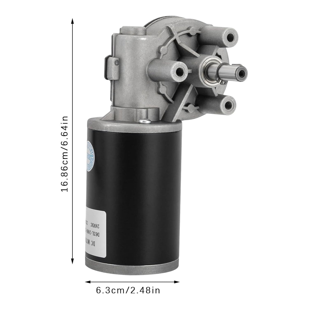 Links montierter DC-Getriebemotor 80W 24V 220U/min Hohes Drehmoment Original-Halbleiterchips der Mes