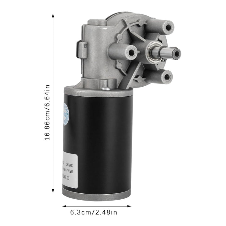 Links montierter DC-Getriebemotor 80W 24V 220U/min Hohes Drehmoment Original-Halbleiterchips der Mes
