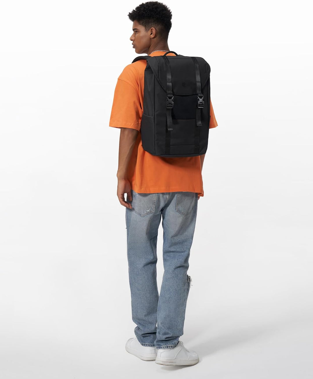 tomtoc Laptop Rucksack für Damen Herren, Vintage Tagesrucksack Daypack Casual Backpack mit 22 Liter