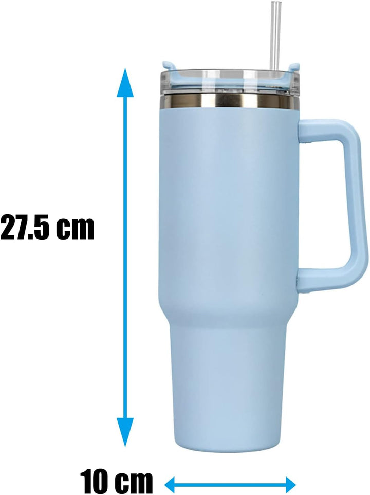 Somerway 1182ml 40oz Kaffeebecher to Go, Doppelwandiger Edelstahl Vakuum Isolierbecher mit Griff und