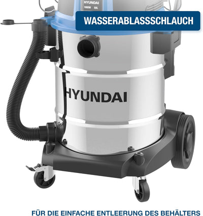 Hyundai Nass- / Trockensauger VCWD1650E, 1600 W, 50l, Edelstahltank, Gebläsefunktion (Staubsauger, W