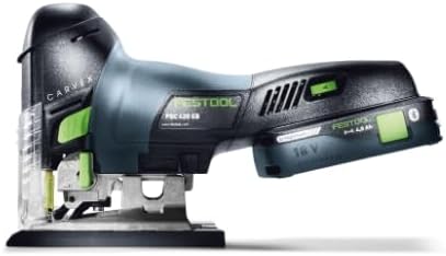 Festool Akku-Pendelstichsäge PSC 420 EB-Basic CARVEX (mit Stichsägeblatt-Set, Splitterschutz), im Sy