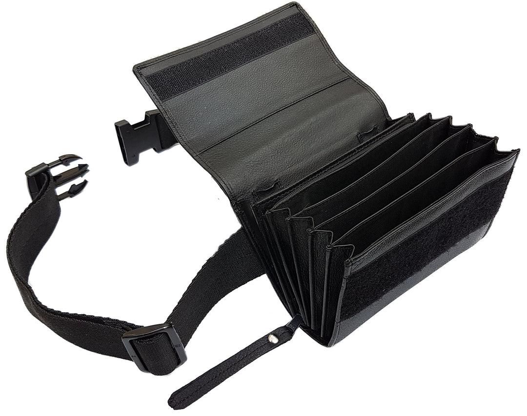 CLAIRE-FONCET Hochwertige Rindsleder Kellnertasche, Kellnergeldbörse, Kellnergeldbeutel, Ohne 5 Euro