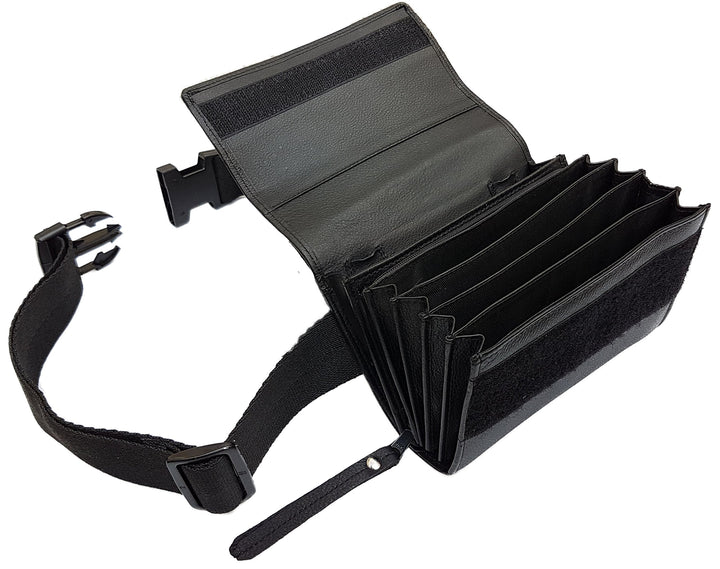 CLAIRE-FONCET Hochwertige Rindsleder Kellnertasche, Kellnergeldbörse, Kellnergeldbeutel, Ohne 5 Euro