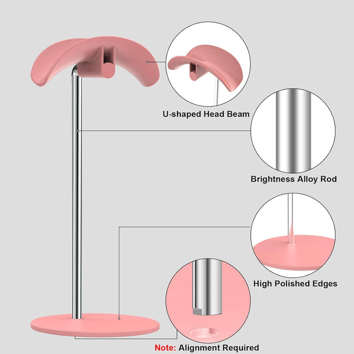 Kopfhörer Ständer, Headset Halterung Halter Tisch mit Aluminium Basis, kompatibel mit AirPods Max, S