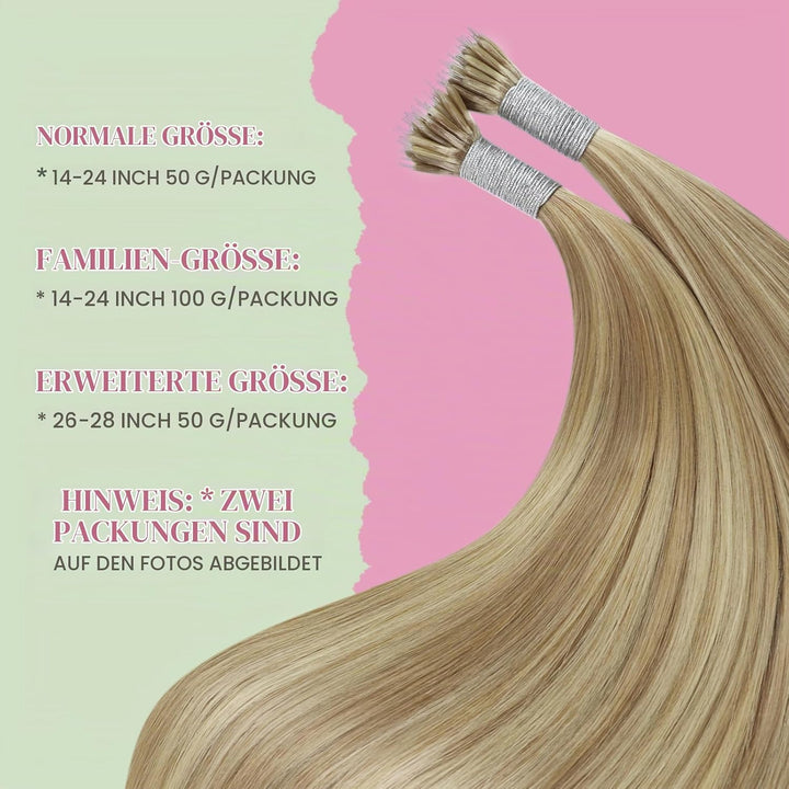 YoungSee Nanoring Hair Extensions Aschblond 