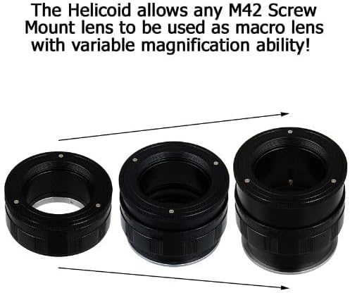 Fotodiox Macro Lens Mount Adapter Compatible with M42 Type 2 and Select Type 1 Lenses on Sony E-Moun