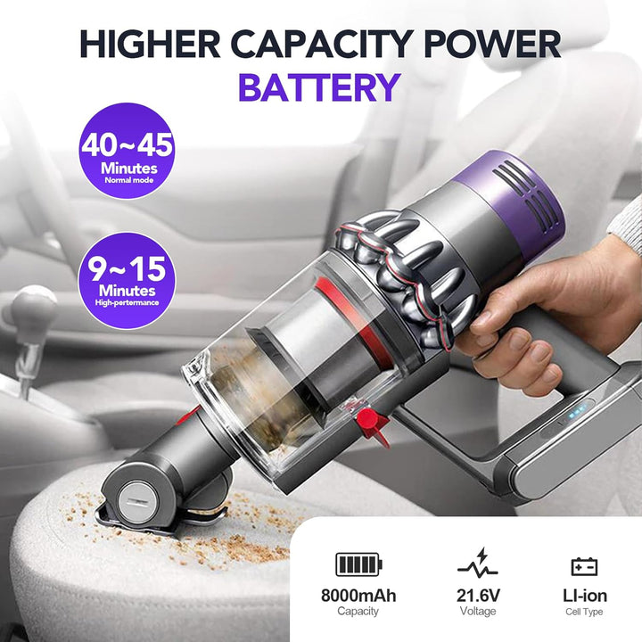 8000mAh Akku für Dyson V10 SV12, Li-ION Ersatzakku Batterie kompatibel mit V10 Animal/Motorhead/Fluf