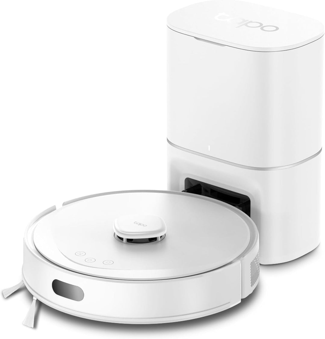 Tapo RV30 Max Plus Saugroboter mit Wischfunktion und automatischer Absaugstation, 5300Pa Ultra Stark