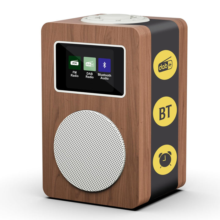 MangoKit MD4 DAB Radio mit Bluetooth,DAB Plus Digitalradio,UKW Radio,Küchenradios,Netz- und Batterie